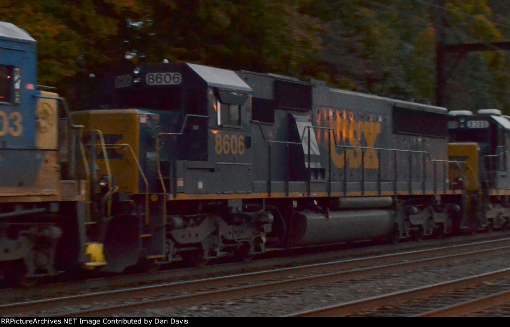 CSX SD50-2 8606 third out on Q438-22